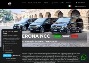 Auto NCC di lusso a Verona davanti all’Arena